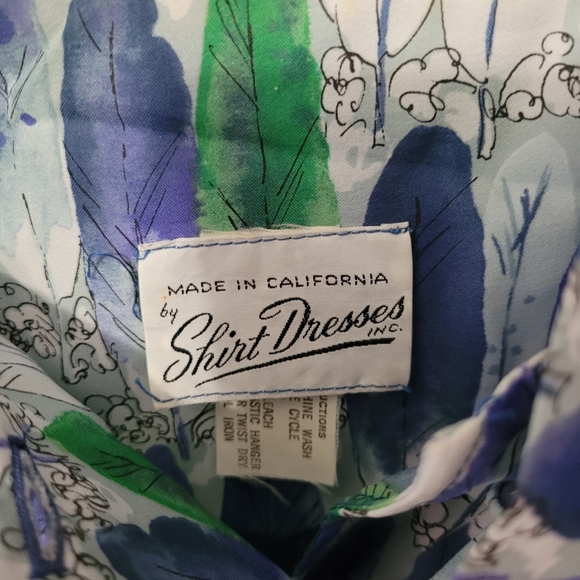 Vintage Feather Print Dress by Shirt Dresses Inc - Picture 6 of 9
